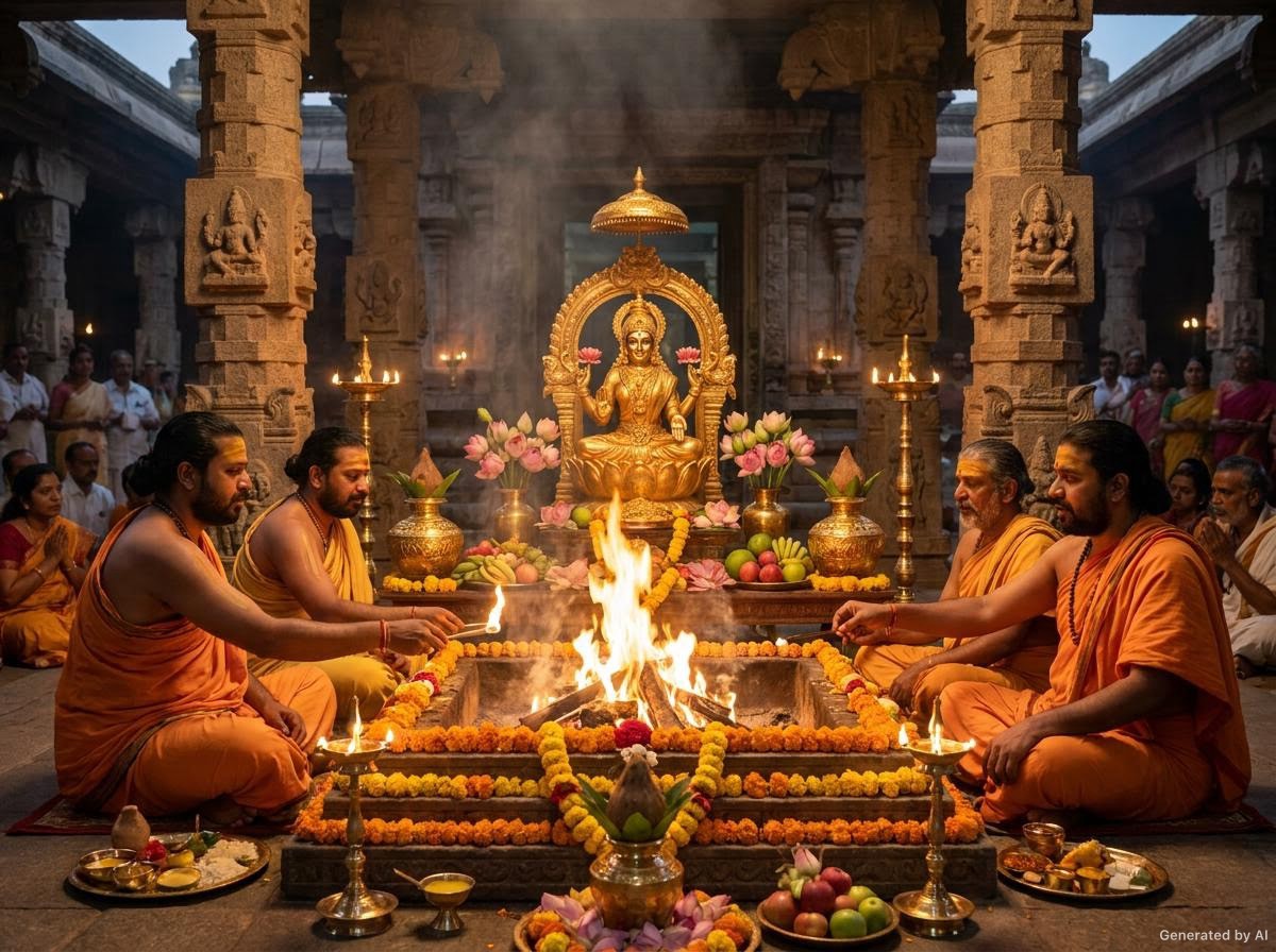 लक्ष्मी प्राप्ति-हवन तीन दिवसीय तीन ब्राह्मणों द्वारा